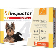 Inspector Quadro  Капли для собак 1-4кг