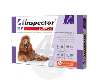 Inspector Quadro Капли для собак 10-25кг