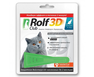 RolfClub 3D Капли для кошек более 4кг
